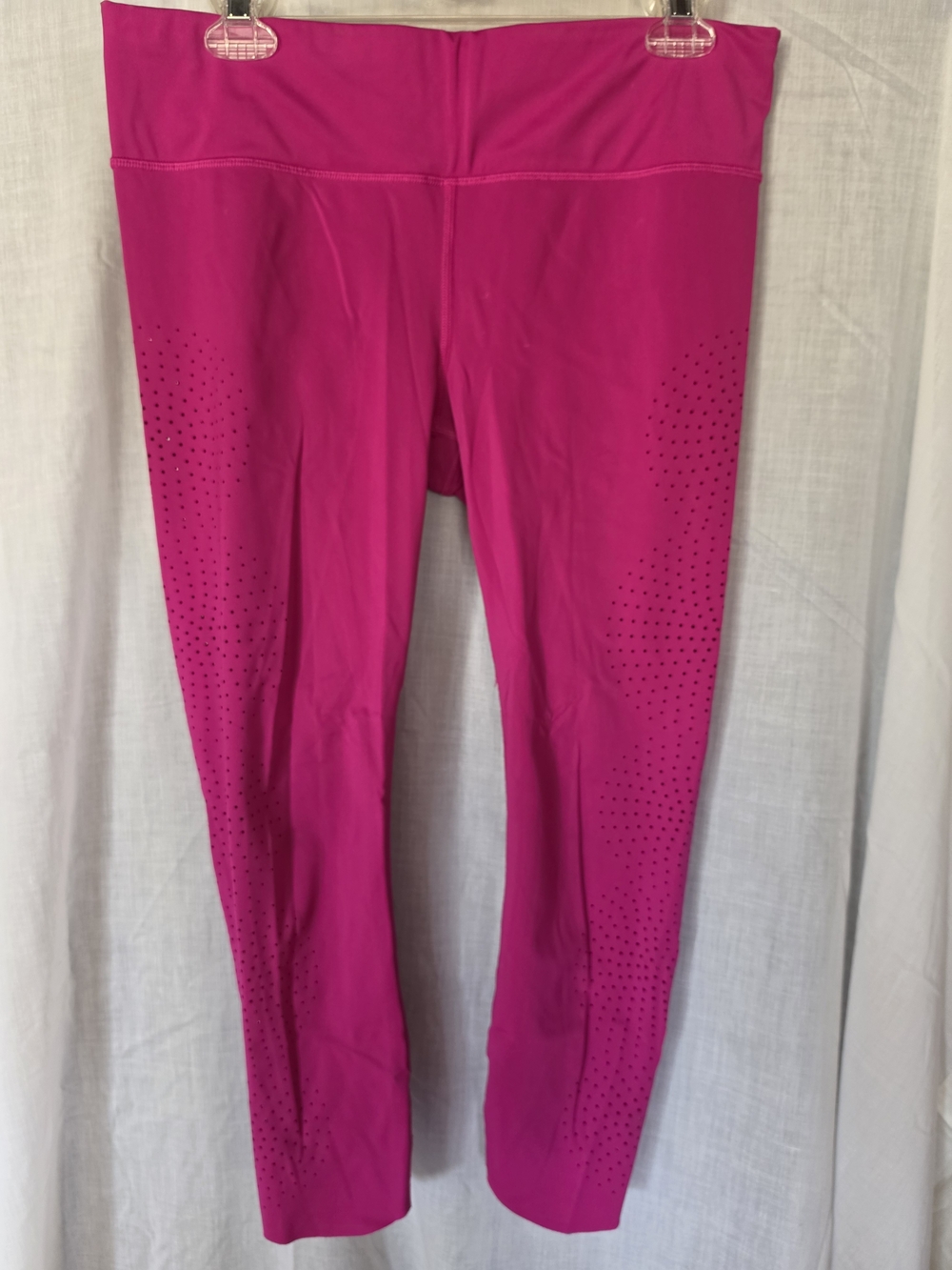 Athleta Hot Pink Performance Leggings with Side Perforation